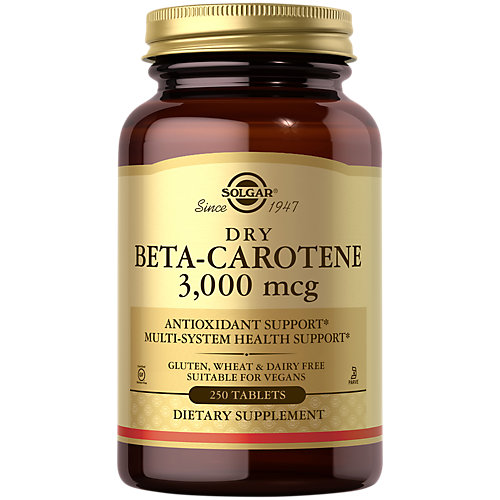 Dry Beta Carotene 10,000 IU (250 Tablets) 