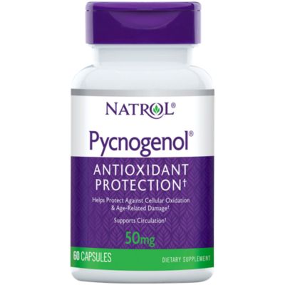 Pycnogenol Antioxidant Standardized Pine Bark Extract 50 MG (60 Capsules) 