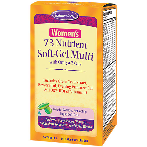 Women's 73 Nutrient Multivitamin with Omega 3 Oils (60 Liquid Gels) 