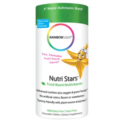 Multivitamin Nutri Stars FoodBased Formula Fruit Punch (120 Chewable Tablets) 