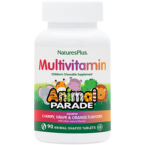 Animal Parade Multivitamin for Kid's Cherry, Orange Grape (90 Chewable Tablets) 