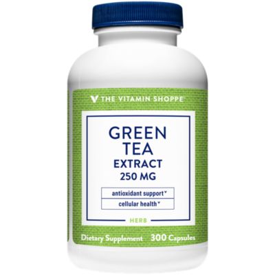 The Vitamin Shoppe Green Tea Extract 250MG (30 EGCG), Antioxidant Supplement that Supports Cellular Cardiovascular Health Weight Management, Fights Free Radical 