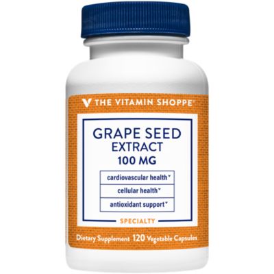 Grape Seed Extract 100 MG (120 Capsules) by The Vitamin Shoppe 