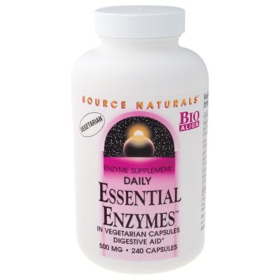 Daily Essential Enzymes Digestive Aid 500 MG (240 Vegetarian Capsules) 