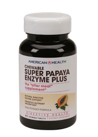 Chewable Super Papaya Enzyme Plus The After Meal Supplement (90 Chewable Tablets) 