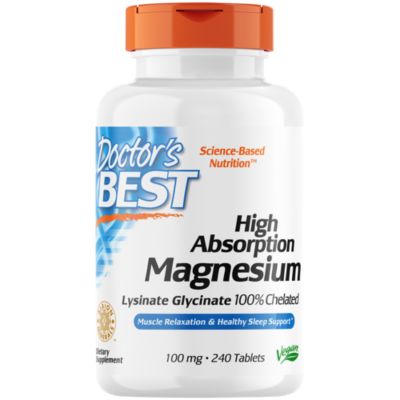 High Absorption Magnesium 100 Chelated Vegan 100 MG (240 Tablets) 