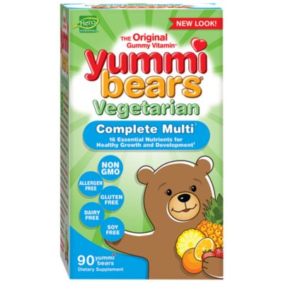 Yummi Bears Multivitamin for Kid's Vegetarian Mixed Fruit (90 Gummies) 