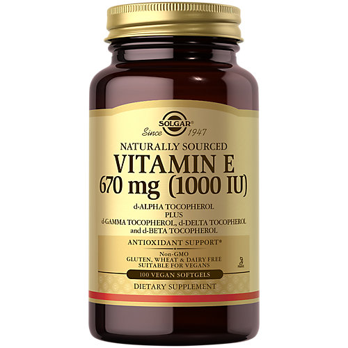 Natural Vitamin E 1,000 IU (100 Vegetarian Softgels) 