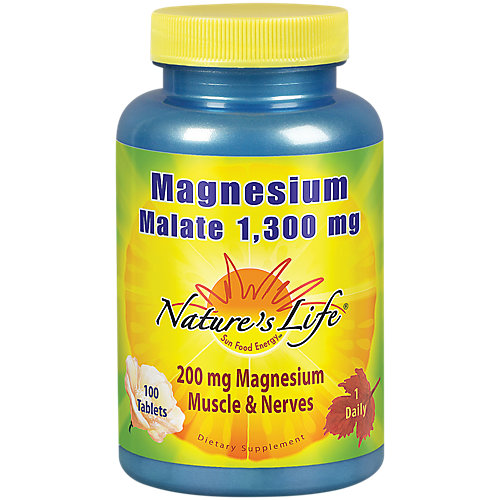 Magnesium Malate 1,300 MG (100 Tablets) 