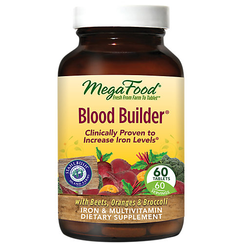 Blood Builder with Whole Food Iron Organic Beet Root (60 Tablets) 
