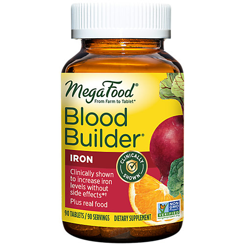 Blood Builder with Whole Food Iron Organic Beet Root (90 Tablets) 