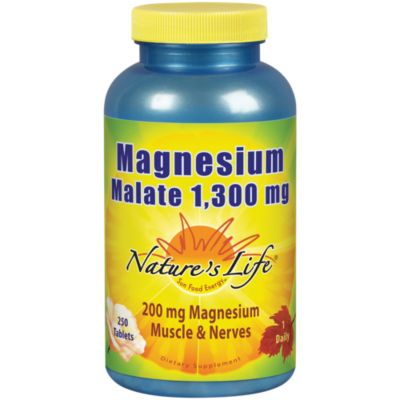Magnesium Malate 1,300 MG (250 Tablets) 