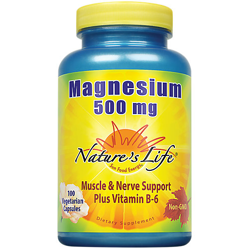 Magnesium Plus Vitamin B6 500 MG (100 Capsules) 