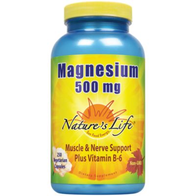 Magnesium Plus Vitamin B6 500 MG (250 Capsules) 