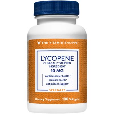 The Vitamin Shoppe Lycopene 10MG, Antioxidant that Supports Cardiovascular, Prostate Cellular Health (180 Softgels) 