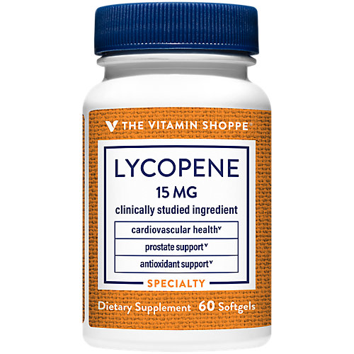 The Vitamin Shoppe Lycopene 15MG, Antioxidant that Supports Cardiovascular, Prostate Cellular Health (60 Softgels) 