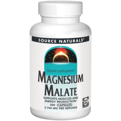 Magnesium Malate Yielding 416.5 MG Malic Acid 625 MG (200 Capsules) 