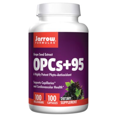 Grape Seed Extract OPCs + 95 Supports Cardiovascular Health 100 MG (100 Capsules) 