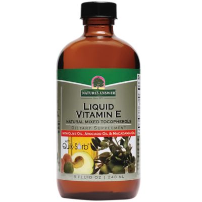 Liquid Vitamin E with Olive, Avocado Macadamia Oils (8 Fluid Ounces) 