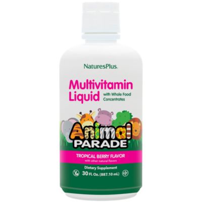 Animal Parade Liquid Multivitamin for Kid's Tropical Berry (30 Fluid Ounces) 