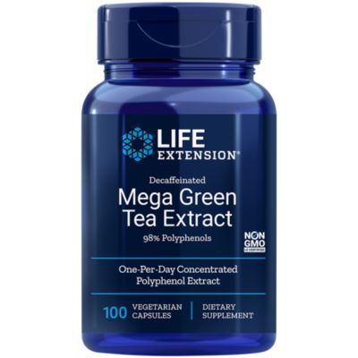 Mega Green Tea Extract Decaffeinated 725 MG (100 Vegetarian Capsules) 