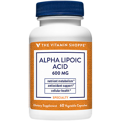 Alpha Lipoic Acid 600mg, Natural Antioxidant Formula to Support Glucose Metabolism Promotes Healthy Blood Sugar, ALA Defend Against Free Radicals, GlutenDairy F 