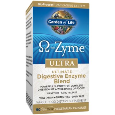 OmegaZyme Ultra Ultimate Digestive Enzyme Blend (90 Vegetarian Capsules) 