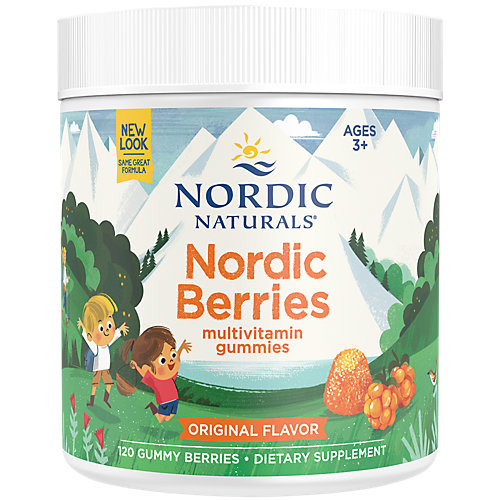 Nordic Berries Multivitamin for Adults Children Berry (120 Gummies) 