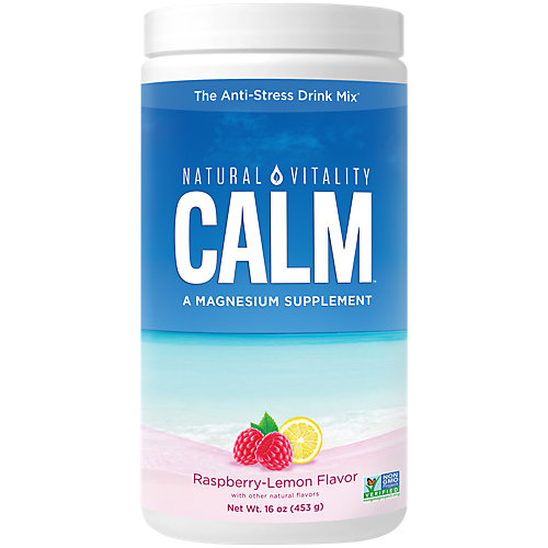 Natural Calm Magnesium Powder Raspberry Lemon (113 Servings) 