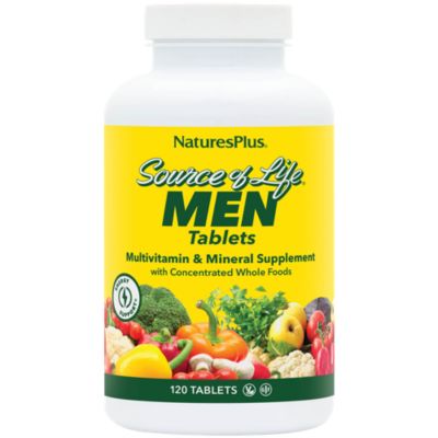 Source of Life Multivitamin for Men with Saw Palmetto, Lucopene Lutein (120 Tablets) 