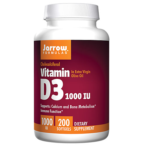 Vitamin D3 Supports Calcium Bone Metabolism 1,000 IU (200 Softgels) 