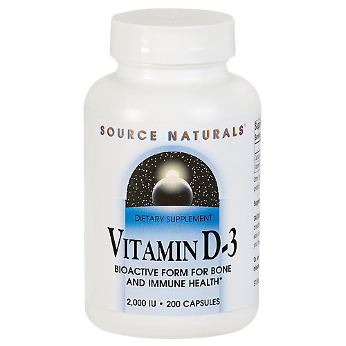 Vitamin D3 Bioactive Form 2,000 IU (200 Capsules) 