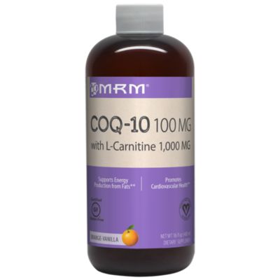 CoQ10 with LCarnitine Orange Vanilla 100 MG / 1,000 MG (16 Fluid Ounces) 