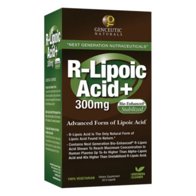 RLipoic Acid+ Advanced Form of Lipoic Acid 300 MG (60 Vegetarian Capsules) 