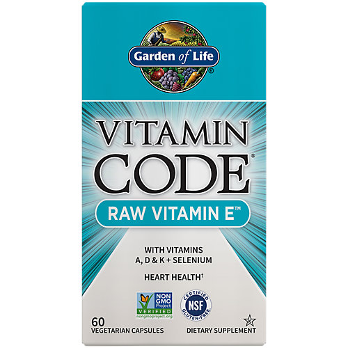 Vitamin Code Raw Vitamin E High Potency Whole Food Formula (60 Vegetarian Capsules) 