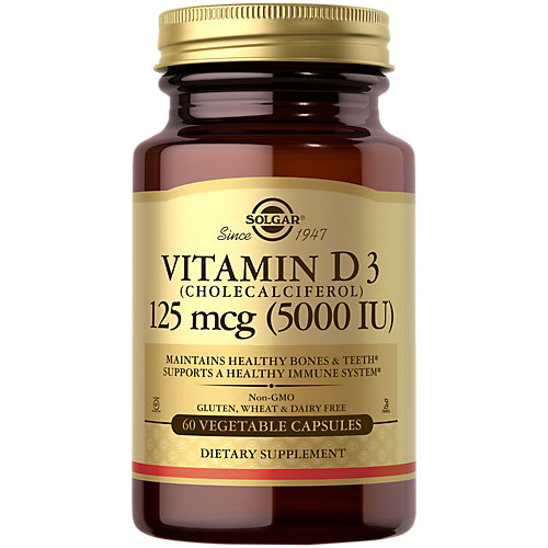 Vitamin D3 5,000 IU (60 Vegetarian Capsules) 