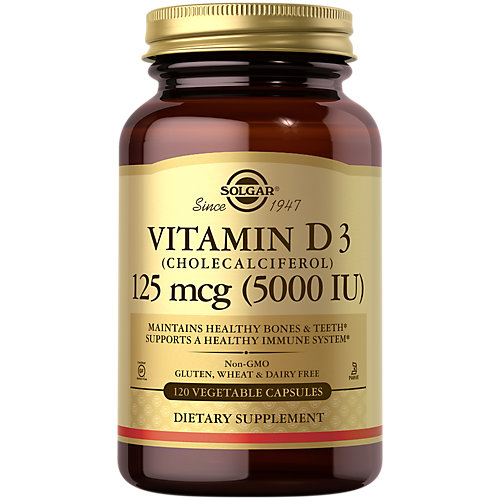 Vitamin D3 5,000 IU (120 Vegetarian Capsules) 