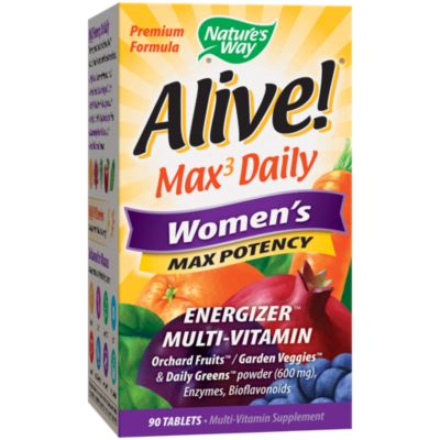 Alive Whole Food Energizer Women's Multivitamin (90 Tablets) 