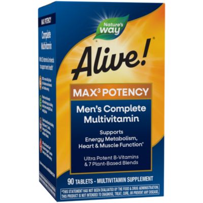 Alive Whole Food Energizer Men's Multivitamin (90 Tablets) 