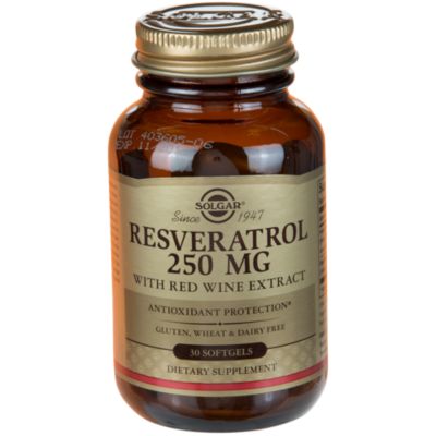 Resveratrol with Red Wine Extract 250 MG (30 Softgels) 