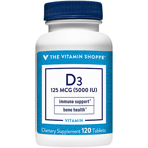 Vitamin D3 5000IU Softgel, Supports Bone Immune Health, Aids in Cellular Growth Calcium Absorption, Gluten Free Once Daily Formula (120 Softgels) by The Vitamin 