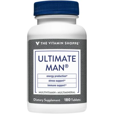 The Vitamin Shoppe Ultimate Man Multivitamin, High Potency Multi Energy Antioxidant Blend, Daily MultiMineral Supplement for Optimal Men's Health, Gluten Dairy 