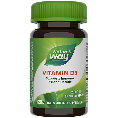 Vitamin D3 Bones Immunity 2,000 IU (120 Softgels) 