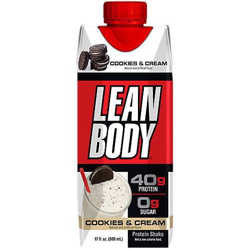 Lean Body Protein Shake Cookies Cream (12 Drinks) 