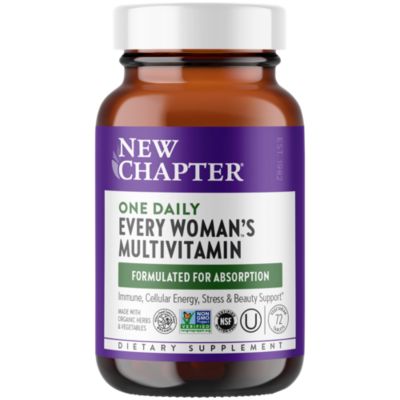 Organic Multivitamin for Every Woman WholeFood Complex Once Daily (72 Tablets) 