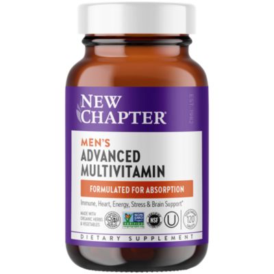 Organic Multivitamin for Every Man WholeFood Complex (120 Tablets) 