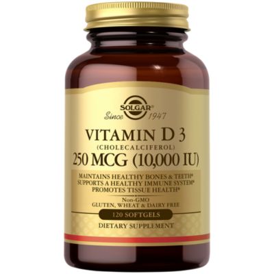 Natural Vitamin D3 10,000 IU (120 Softgels) 