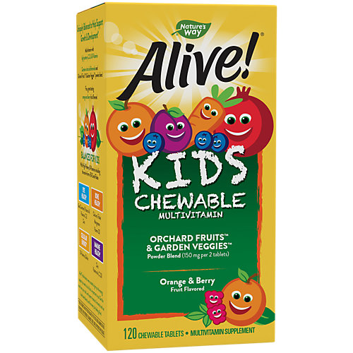 Alive Children's Chewable Multivitamin Orange Berry (120 Chewables) 