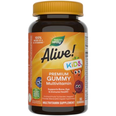 Alive Children Gummy Multivitamin Cherry, Grape Orange (90 Gummies) 