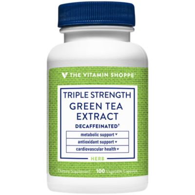 Triple Strength Green Tea Extract 750mg Capsules with EGCG – A Natural Antioxidant to Support Fat Metabolism – Fights Free Radicals – Decaffeinated (100 Vegetar 